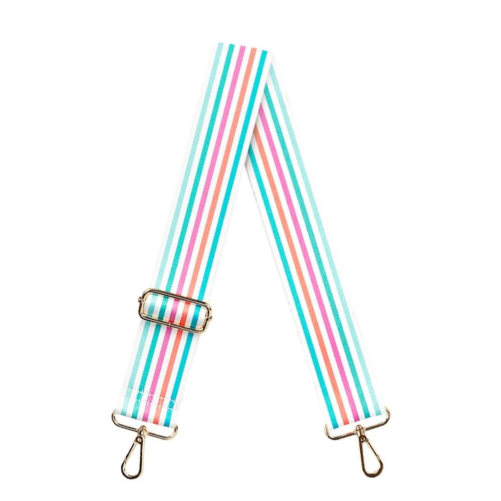 Colorful Tulum Stripe Adjustable Crossbody Bag Purse Guitar Strap